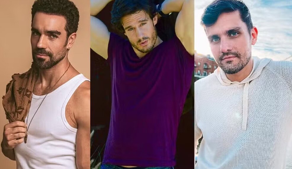 Parecem? Conheça os atores que interpretam os filhos de Bolsonaro no filme sobre o ex-presidente 1 Marcus Ornellas, Eddie Finlay e Sergio Barreto — Foto: fotos reprodução/ instagram