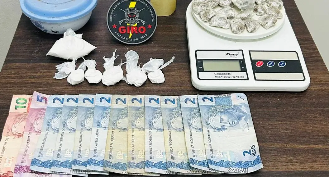 Homem é preso pela Polícia Militar por tráfico de drogas no interior do Acre 1 Foto: Assessoria PM