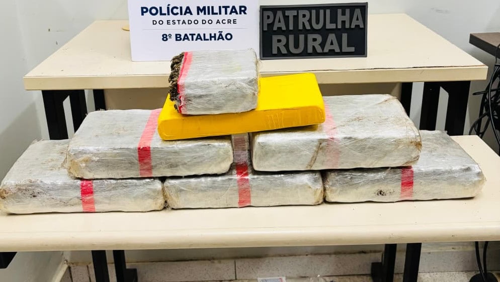 Mulher é presa com mais de 7 kg de drogas em abordagem na BR-364, no Acre 1 Foto: Arquivo/PMAC