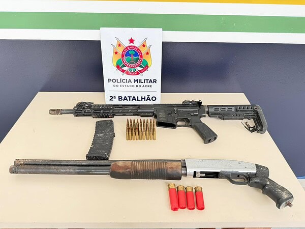 Quatro pessoas são detidas após troca de tiros com a PM no Belo Jardim II, em Rio Branco