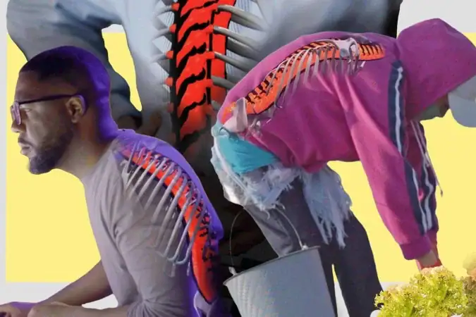 Como conviver com dor nas costas — e aliviar os sintomas 1 A espinha humana compreende normalmente 33 vértebras, que vão da base do crânio até a parte superior das nádegas. As nove inferiores são fundidas entre si. - (crédito: BBC)