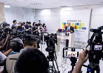 Alckmin na coletiva sobre acordo: "Se o Congresso votar no primeiro semestre, nós não dependemos da Argentina, do Uruguai e do Paraguai" - (crédito: Júlio César Silva/MDIC)