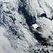 Maior iceberg do mundo está prestes a entrar em colapso, afirma Nasa 8 Imagem do satélite Sentinel-3 mostra o iceberg A23a cercado por blocos menores de gelo, indício de sua fragmentação no Atlântico Su - (crédito: Divulgação / Agência Espacial Europeia)