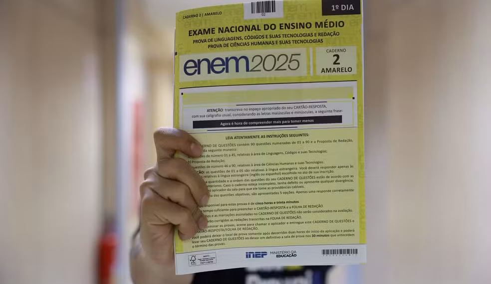 Inep volta atrás e diz que não lançará aplicativo para emissão de diploma do ensino médio 1 Enem 2025: 1º dia de prova foi no domingo (9). — Foto: Angelo Miguel/MEC