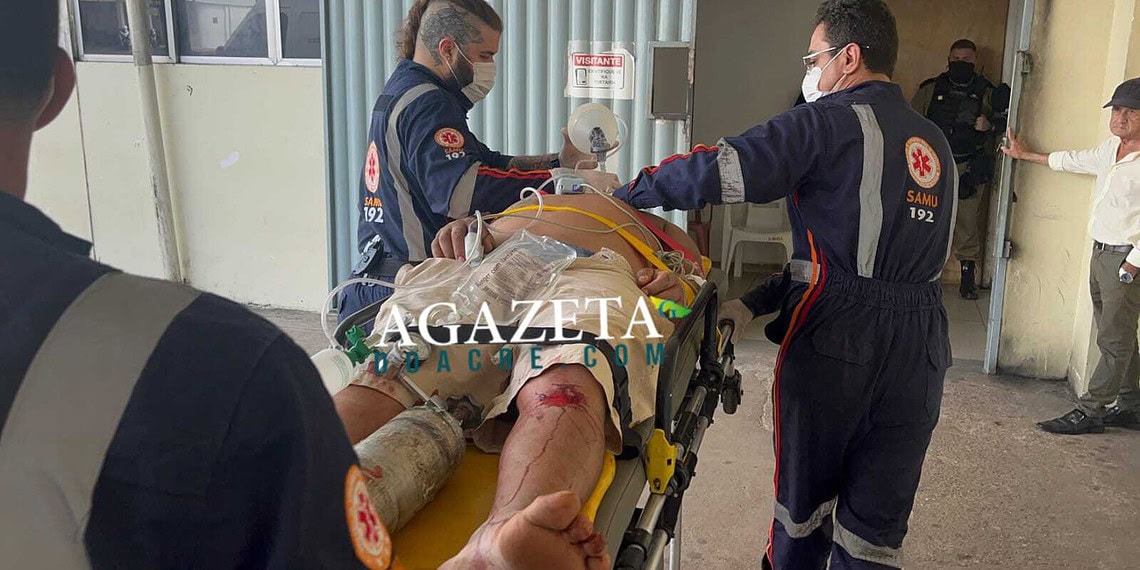 Motociclista perde o controle, cai e é internado em estado grave 1 O caso aconteceu no bairro Alto Alegre. Foto: A Gazeta do Acre