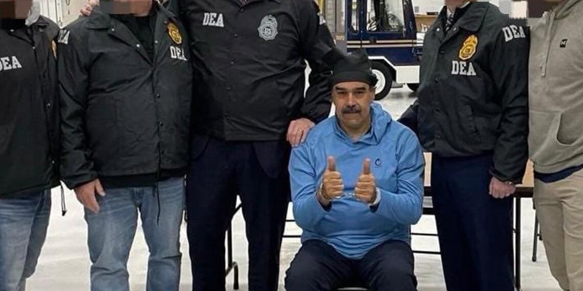 Casa Branca publica imagens de Maduro sendo levado à prisão nos EUA 1 Foto: Reprodução/Casa Branca