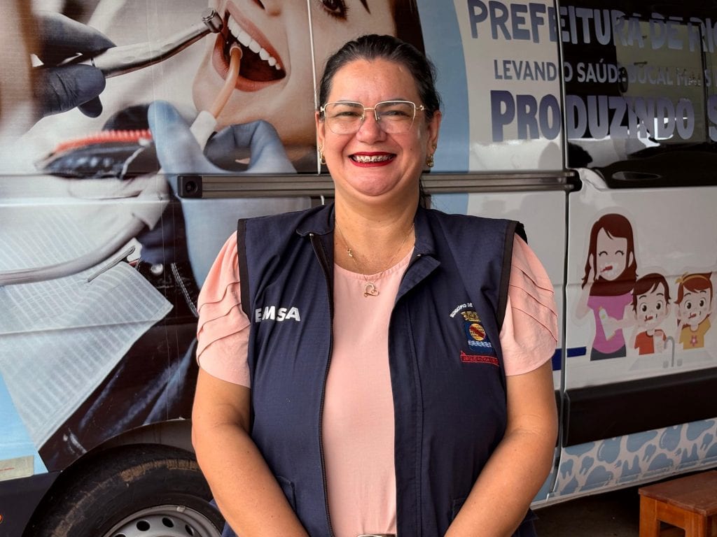 Saúde Municipal leva atendimento odontológico a famílias acolhidas no Parque de Exposições