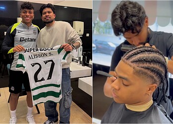 Barbeiro acreano é destaque em Portugal e conquista confiança de jogadores profissionais 2 Barbeiro acreano é destaque em Portugal e conquista confiança de jogadores profissionais