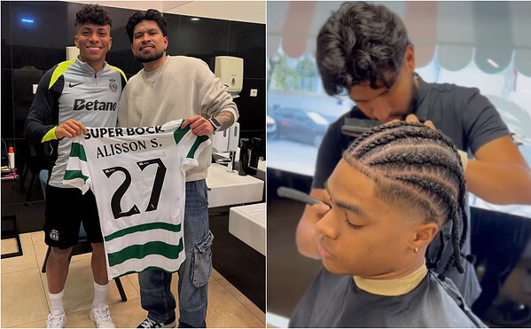 Barbeiro acreano é destaque em Portugal e conquista confiança de jogadores profissionais