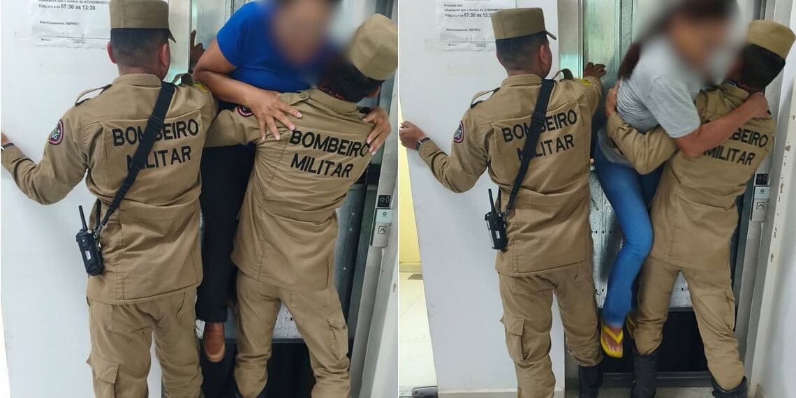 Funcionárias ficam presas em elevador da Prefeitura de Rio Branco e são resgatadas pelos bombeiros 1 Fotos: cedidas