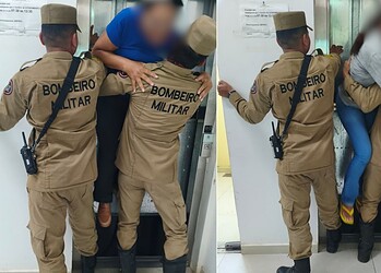 Funcionárias ficam presas em elevador da Prefeitura de Rio Branco e são resgatadas pelos bombeiros 2 Fotos: cedidas