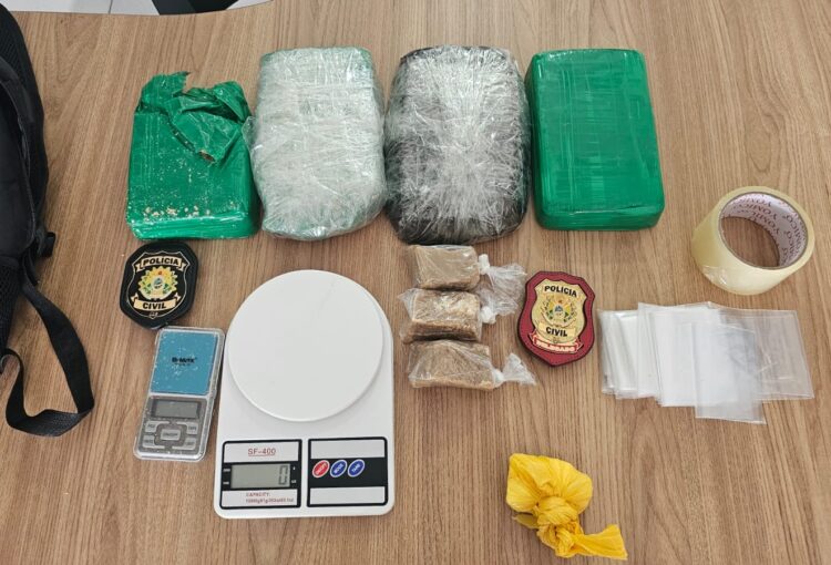 Adolescente de 13 anos é apreendido com mais de 4 kg de drogas escondidas em casa no Acre