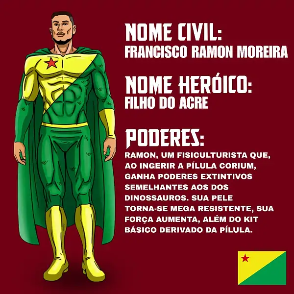 Inspirado em Ramon Dino e em quadrinista acreano, herói “Filho do Acre” entra para HQ nacional 2 Inspirado em Ramon Dino e em quadrinista acreano, herói “Filho do Acre” entra para HQ nacional