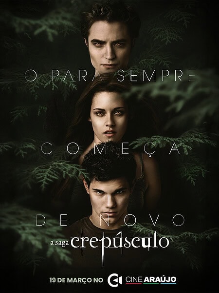 Crepúsculo: um dos maiores fenômenos adolescentes dos anos 2000 volta às telonas do Cine Araújo 2 Crepúsculo: um dos maiores fenômenos adolescentes dos anos 2000 volta às telonas do Cine Araújo