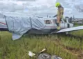 URGENTE: avião de pequeno porte sofre acidente durante decolagem no interior do Acre; FOTOS