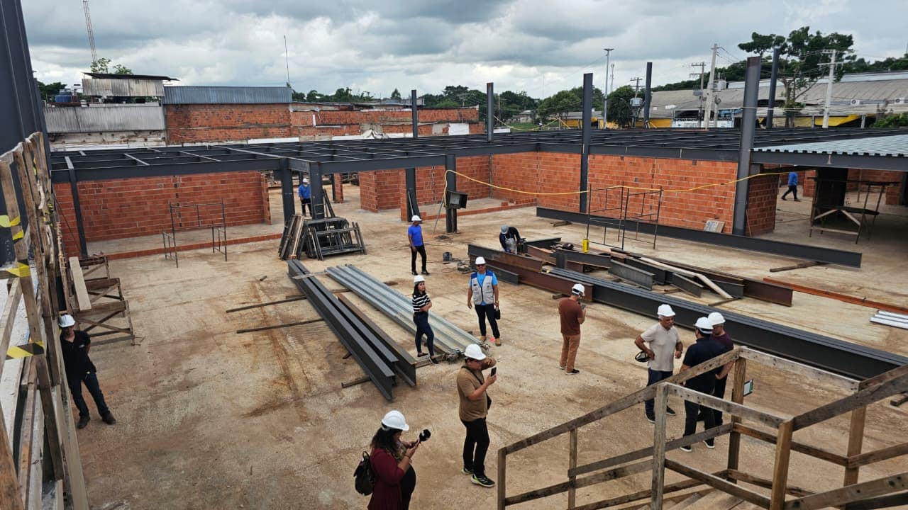 Obras do Mercado Elias Mansour chegam a 58% e entrega é prevista para maio ou junho, anuncia Bocalom 2 Obras do Mercado Elias Mansour chegam a 58% e entrega é prevista para maio ou junho, anuncia Bocalom