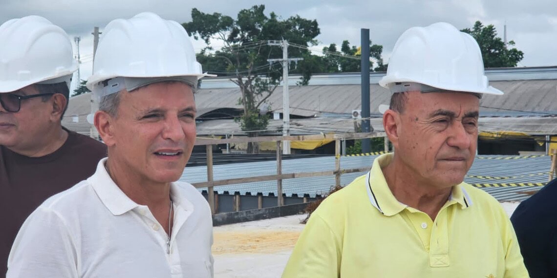 Obras do Mercado Elias Mansour chegam a 58% e entrega é prevista para maio ou junho, anuncia Bocalom 1 Foto: Vitor Paiva