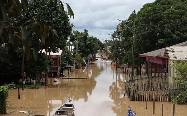 Cheia do Rio Tarauacá atinge cerca de 12 mil pessoas e nível segue acima da cota de transbordamento; FOTOS