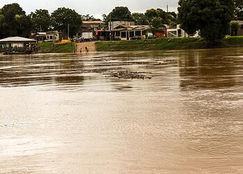 O Rio Acre já ultrapassou os 15 metros na capital acreana. Foto: Arquivo/Prefeitura