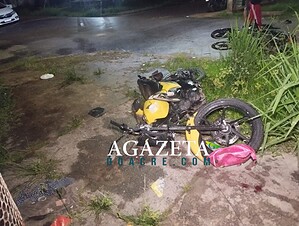 Colisão entre motocicletas em Rio Branco deixa condutor com fratura exposta