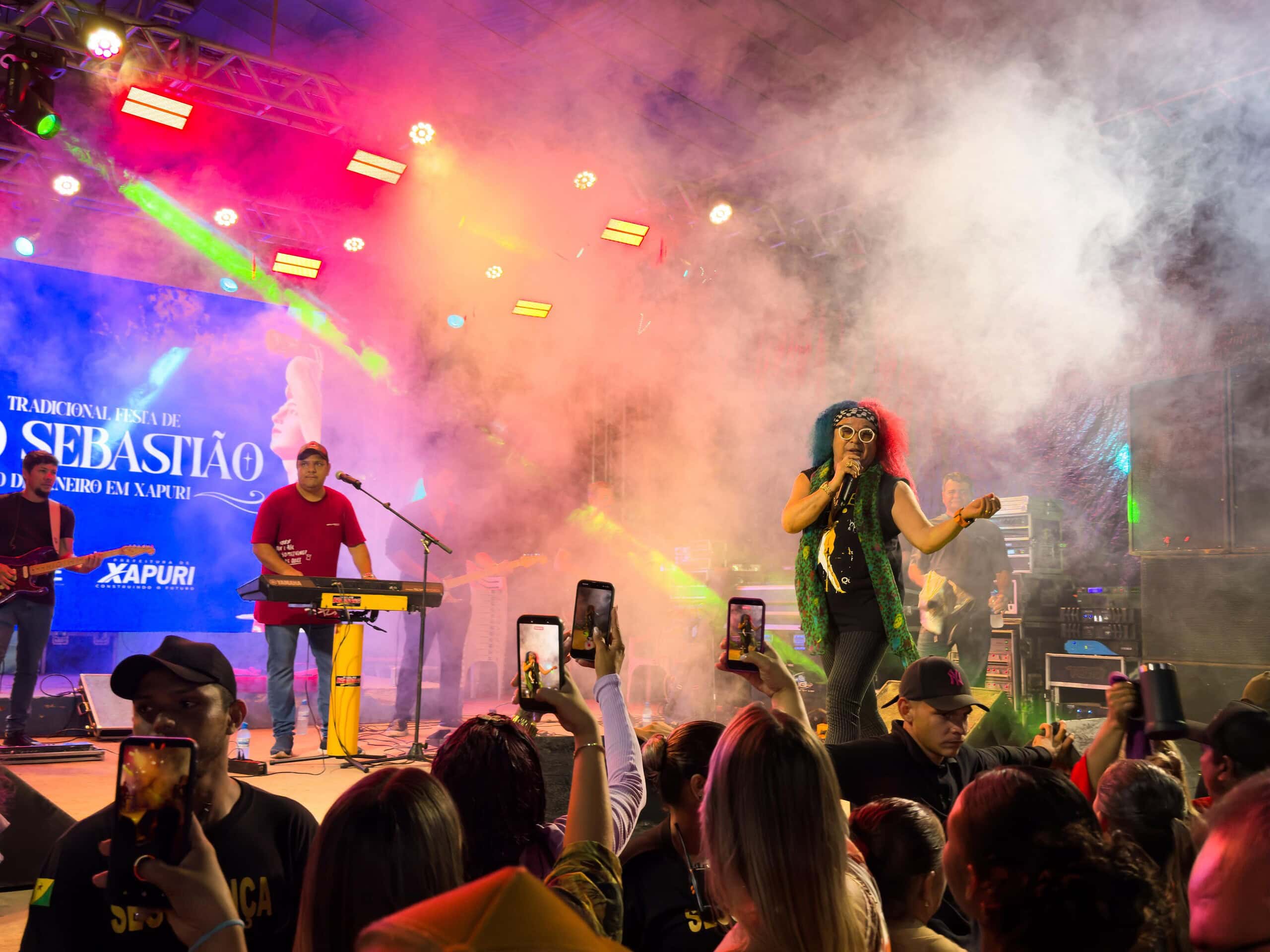 Xapuri encerra programação da Festa de São Sebastião com procissão, jantar comunitário e show católico