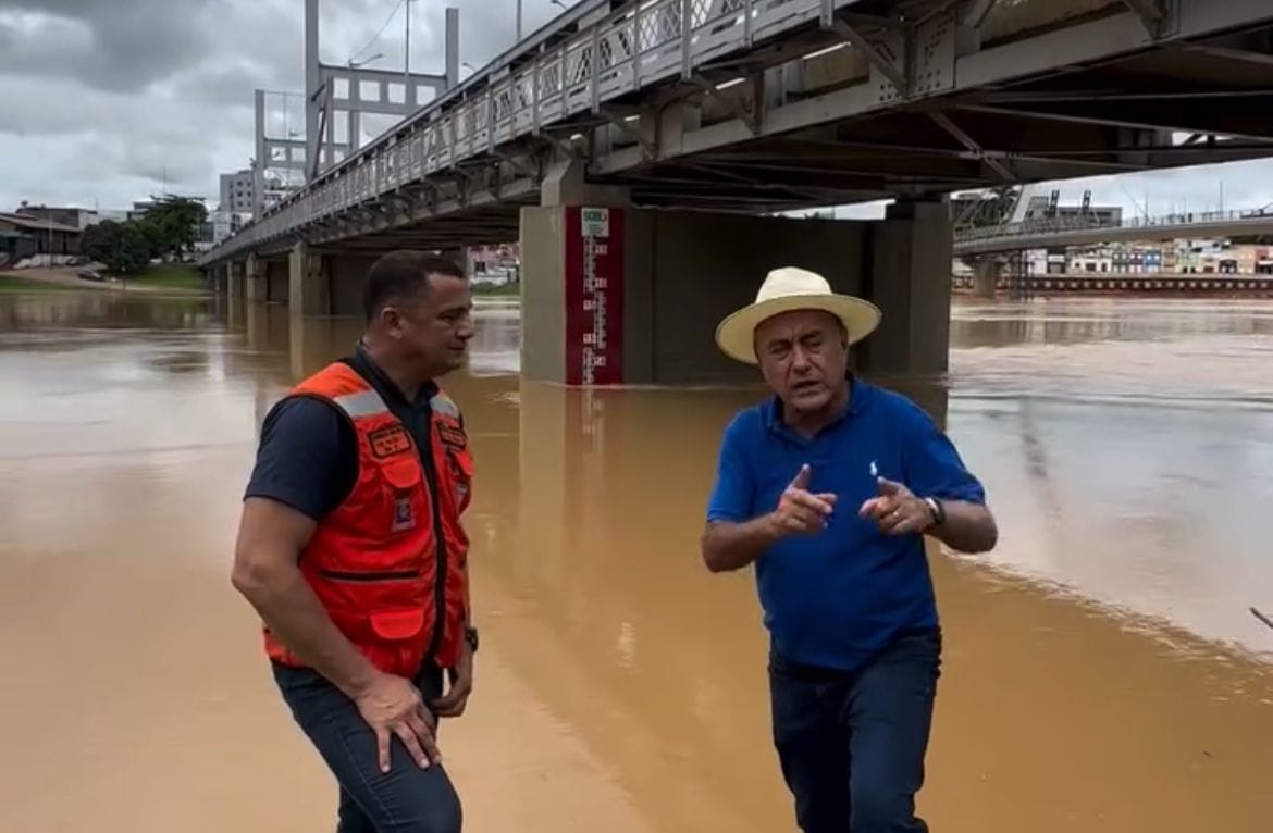Rio Acre mantém vazante e pode sair da cota de transbordamento até domingo, diz Bocalom