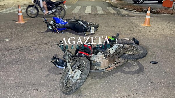 Colisão entre motocicletas deixa dois feridos no bairro Aviário, em Rio Branco