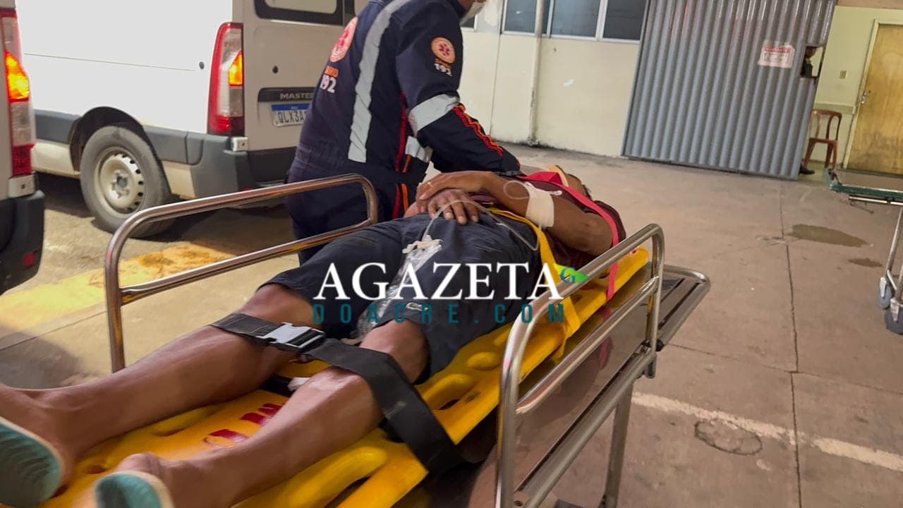 Colisão entre motocicletas deixa dois feridos no bairro Aviário, em Rio Branco