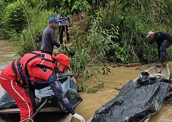A vítima é uma das duas pessoas que estavam desaparecidas desde a última segunda-feira (Foto: Corpo de Bombeiros)