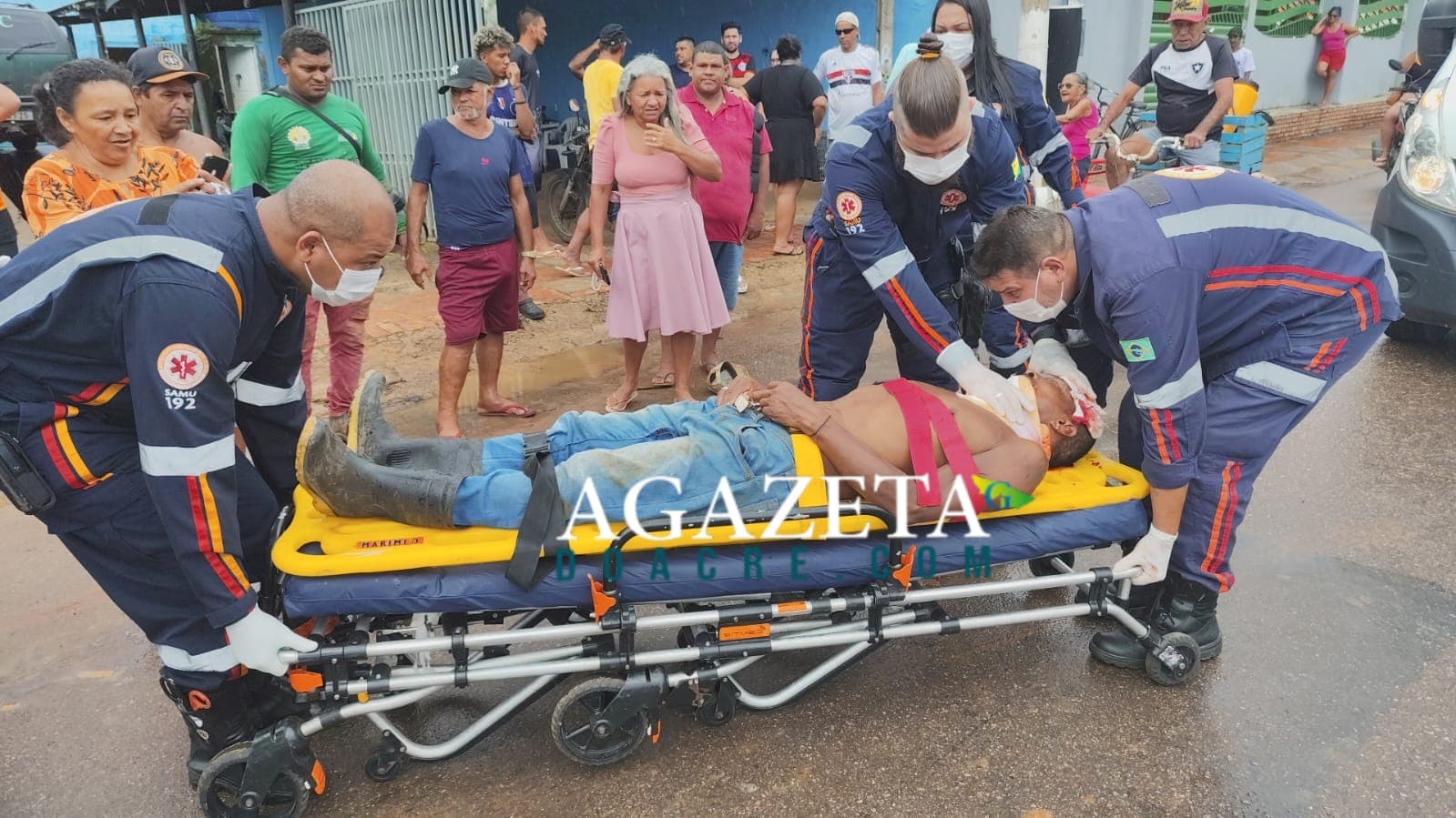 Homem sofre traumatismo craniano após ser atropelado por caminhão a serviço da prefeitura em Rio Branco