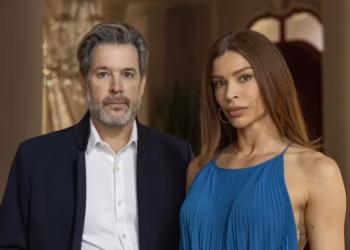 Grazi Massafera e Murilo Benício em Três Graças — Foto: Globo/Manoella Mello