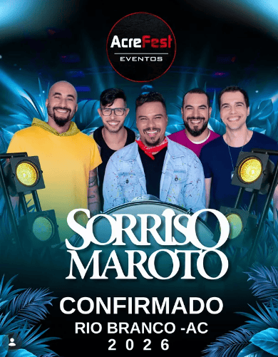 Show do Sorriso Maroto é confirmado em Rio Branco em 2026