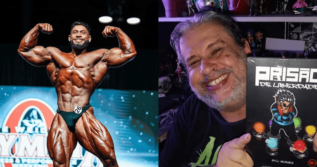 Inspirado em Ramon Dino e em quadrinista acreano, herói “Filho do Acre” entra para HQ nacional 1 O quadrinista acreano, Francisco Moreira, e o fisiculturista, Ramon Dino, foram homenageados. Foto: Reprodução