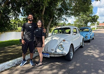 O casal tem a sua trajetória marcada pelas fuscas. Foto: A Gazeta do Acre
