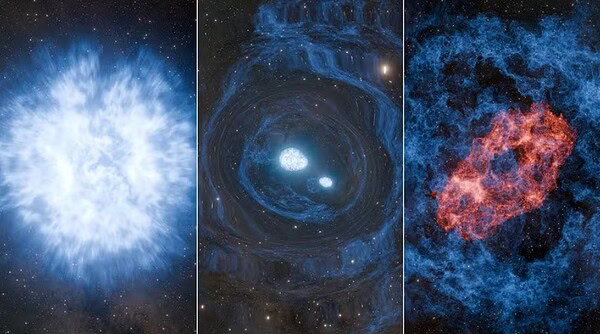 Descoberta estrela distante que explodiu não uma, mas duas vezes