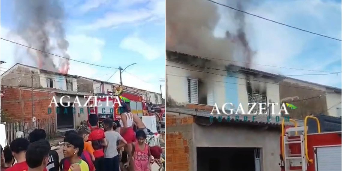Susto: incêndio destrói casa e atinge veículo em Rio Branco