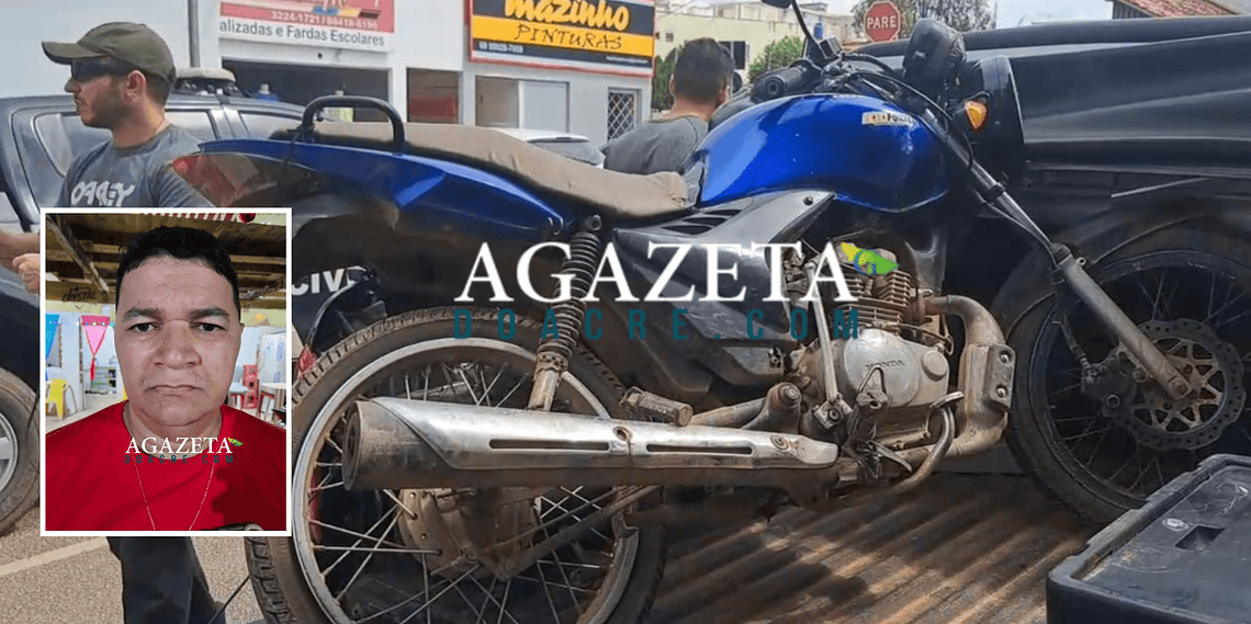 Execução dentro de loja: polícia apreende moto usada no crime e identifica suspeito da morte de comerciante em Rio Branco