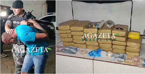 Operação prende três suspeitos e apreende mais de 30 kg de drogas em Rio Branco