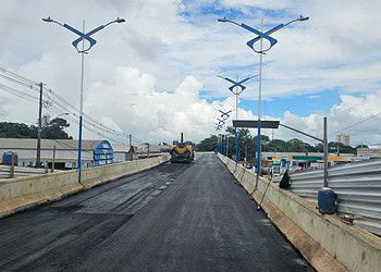 A inauguração do viaduto deverá acontecer após o carnaval, mas ainda no mês de fevereiro - Foto: Vitor Paiva/A Gazeta do Acre