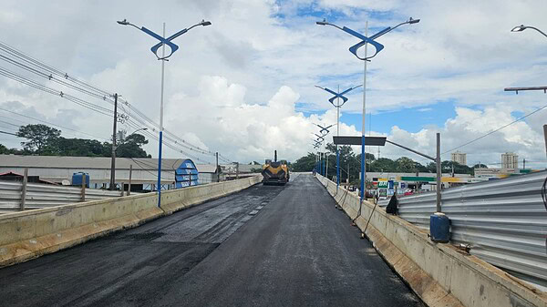 Viaduto da AABB entra na reta final e deve ser inaugurado até o fim de fevereiro, diz Bocalom