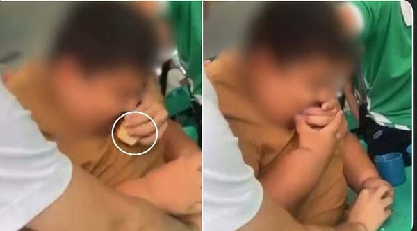 Aluno é forçado a comer 7 fatias de bolo e filmado no banheiro de escola
