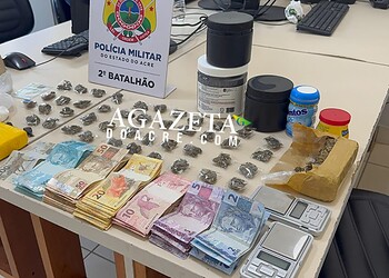 Denúncia anônima leva PM a apreender quase 1,3 kg de drogas e prender mulher no Segundo Distrito