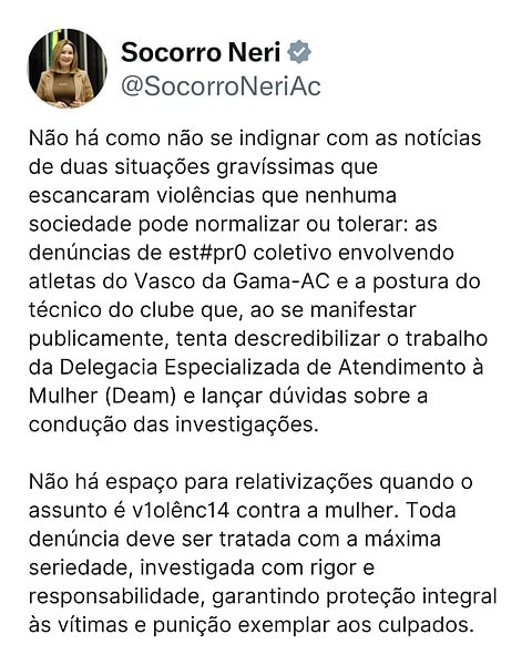 Caso Vasco-AC: Lideranças políticas e sociais repudiam omissão e pedem punição rigorosa por estupro