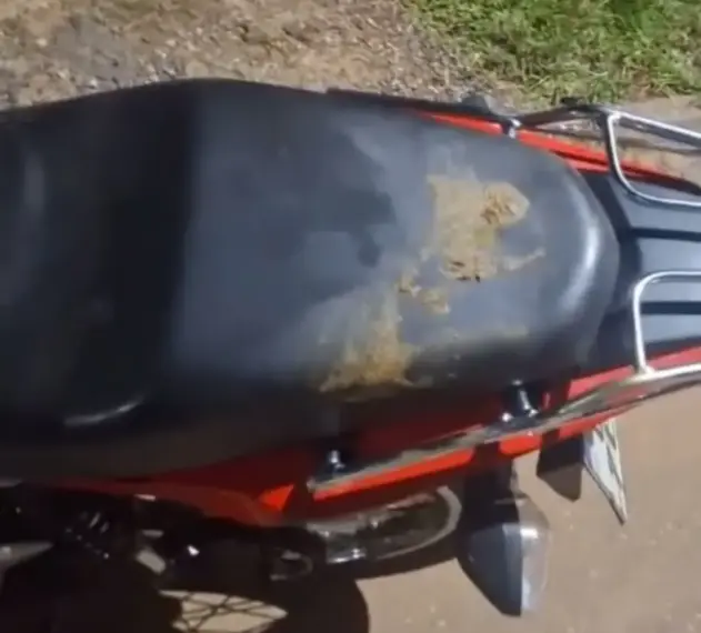 Passageira suja moto de cocô e motoboy relata caso com indignação; veja vídeo 1 O motoboy compartilhou o momento nas redes sociais. Foto: Reprodução