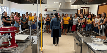 Equipe da Escola de Gastronomia e Hospitalidade Miriam Assis Felício, da rede Ieptec, será responsável pelos cursos. Foto: cedida