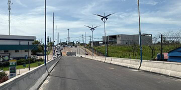 A data de entrega do viaduto sofreu mais um adiamento pro conta das chuvas na capital acreana. Foto: Ana Melo/Secom