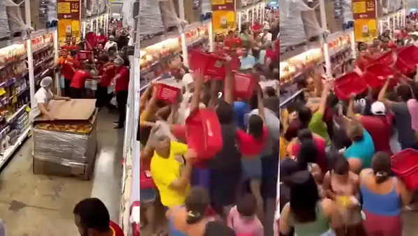 Macarrão instantâneo a R$ 0,01 gera tumulto em supermercado; veja vídeo