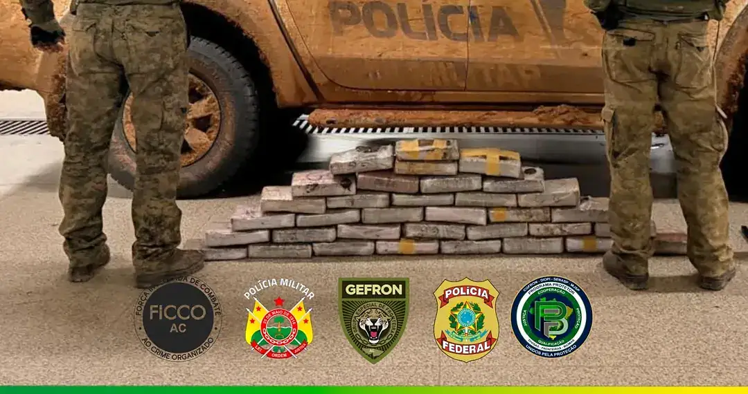 Ao todo foram apreendidos 34kg de skunk. Foto: Sejusp