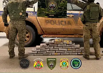 Ao todo foram apreendidos 34kg de skunk. Foto: Sejusp