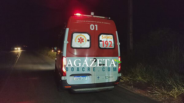 Motociclista fica ferido após colisão com capivara na AC-10, em Rio Branco